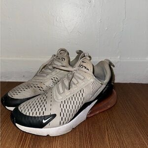 Nike Air Max 270 Black/Light Bone-Hot Punch-White (8.5 women’s, 7 youth)